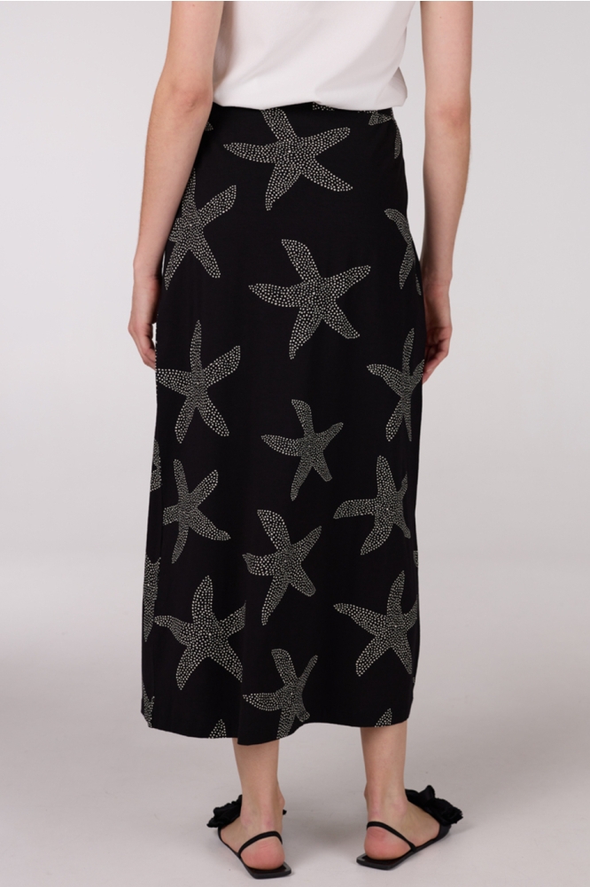 FENJA HS25 ROK VSF 690 LONG WITH SLIT 000985 BLACK OFF WHITE